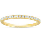 Diamond Wedding Ring Womens Stackable Band 10k Yellow Gold