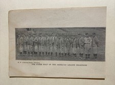 Detroit Tigers Hughie Jennings Donie Bush G. Moriarty 1909 Baseball 4X6 Picture