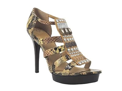 BCBGeneration 女式 Kassidia 厚底凉鞋 Ocra Snake 尺码 9 M — 第 1/4 张图片