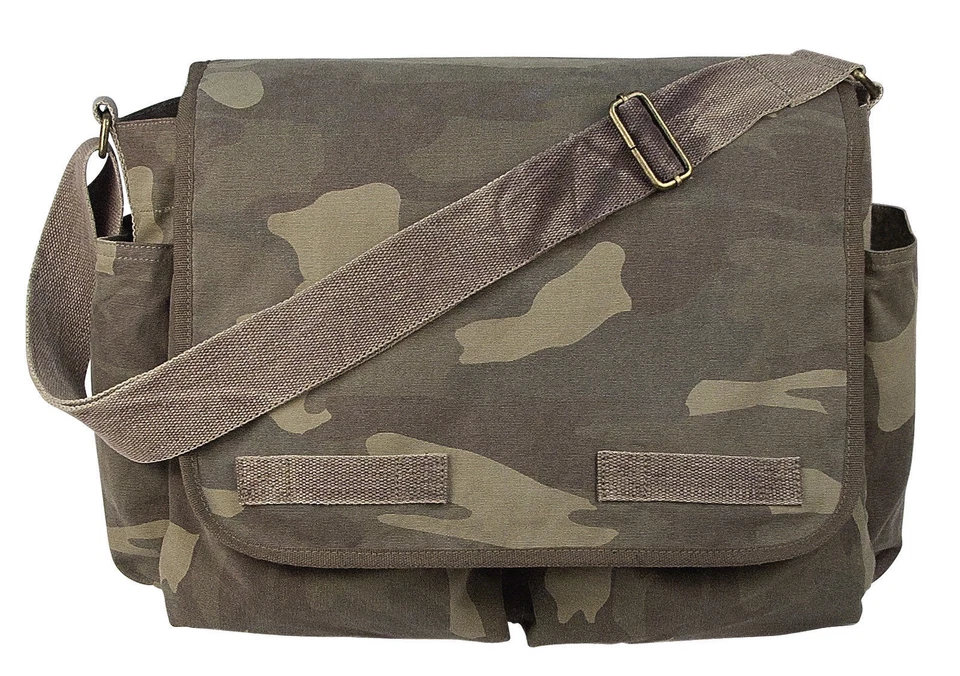 Rothco CLASSIC 15"x11"x6" Messenger Bag - Woodland Camo