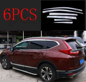 For HONDA CR-V 2017-2022 silver Window Visor Vent Sun Shade Rain Guard Shield - Bild 1 von 8