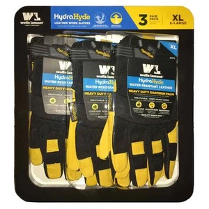 Wells Lamont Hydra Hyde Guanto da Lavoro in Pelle Sicurezza Impermeabile Taglia XL Confezione 3 Paia - Foto 1 di 5