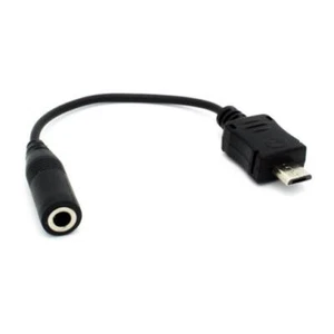 3.5MM FEMALE TO MICRO-USB HEADSET EARPHONE JACK MIC ADAPTER PORT for CELLPHONES - Picture 1 of 3
