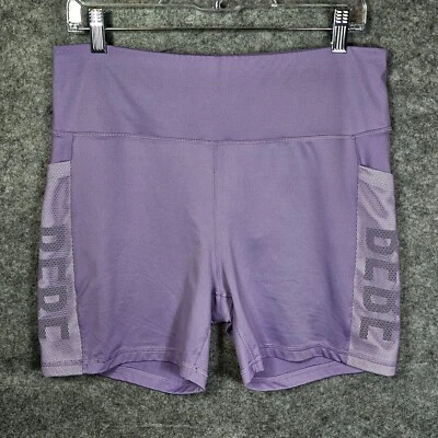 Pantalones Cortos Bebe Activewear Para Mujer L Púrpura Violeta Bolsillos Yoga Motociclista Compresión Foto 1 de 4