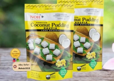 2 NOH FOODS Pudín de Coco Hawaiano Haupia Mezcla de Postre Grande 3 lb. (48 oz) Foto 1 de 4