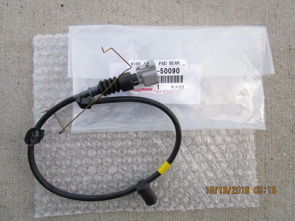 09 - 16 LEXUS LS460 LS600HL ПЕРЕДНЯЯ ПРАВАЯ БОКОВАЯ ДИСКОВАЯ ТОРМОЗНАЯ КОЛОДКА ДАТЧИК ИЗНОСА OEM НОВЫЙ - Изображение 1 из 1