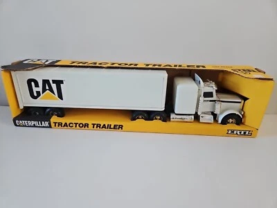 Винтажный 1989 ERTL Cat Caterpiller 1/25 Полутрактор Прицеп 7710 Peterbilt Редкий трудно найти  - Изображение 1 из 4