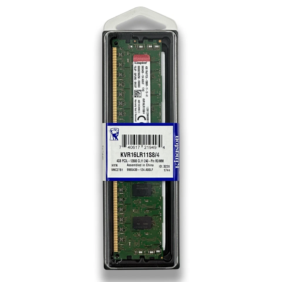 Kingston 4GB DDR3-1600MHz 240-Pin Server Memory SDRAM (KVR16LR11S8/4) - Image 1 of 1