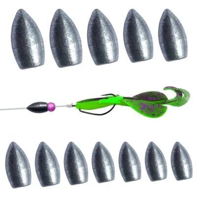 Jig Bullet Rig Lead Patronen Bleie Life-ORANGE Carolina Texas Raubfisch Montagen - Bild 1 von 4