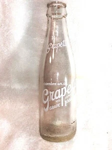 GRAPETTE SODA BOTTLE 6 OZ BULRINGTON WISCONSIN - Picture 1 of 3