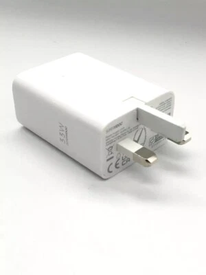 OPPO SUPERVOOC 33W VCB3HDYH Fast Charger Adapter USB 3 Pin UK For Oppo A15 A73 X - Image 1 of 4