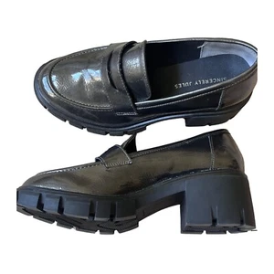 Sincerely Jules Chuncky Loafers Womens 7.5 Gray Brown Dark Academia Goth 90s - Picture 1 of 12
