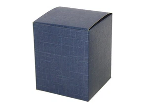 SCATOLA BLU 10X10X12 CM BOMBONIERE FAI DA TE - Imagen 1 de 1