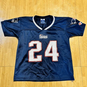 Reebok New England Patriots Ty Law Jersey Size Youth Large Size 7 Younger Size - Picture 1 of 5