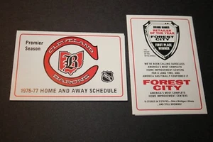 Cleveland Barons 1976/1977 NHL Spielplan - Bild 1 von 1
