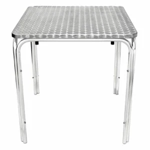 Bolero Square Stacking Table Stainless Steel 700mm - Picture 1 of 2