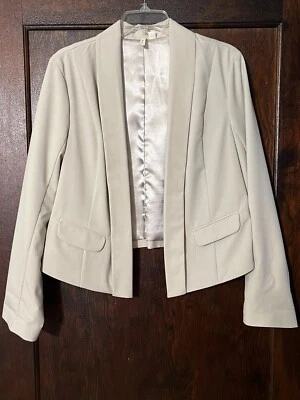 Chaqueta Blazer Frenchi Tostada Frente Abierto Talla XL Foto 1 de 2