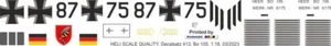 Calcomanía 413 Bo 105P Bundeswehr 87+75 - Imagen 1 de 2