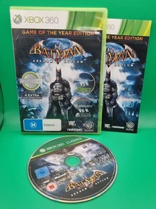 Xbox 360 Batman: Arkham Asylum Game Of The Year Edition - Complete W Manual - Picture 1 of 3