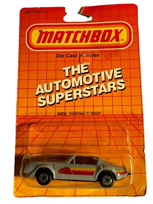 ВИНТАЖНЫЙ MATCHBOX SUPERFAST MB35 PONTIAC TRANS AM T-Tops 1979 ИЗЯЩНЫЙ - Изображение 1 из 4