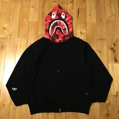 NFS Limited 2007 BAPE Pharrell camuflaje tiburón cremallera completa sudadera con capucha A Bathing Ape talla M Foto 1 de 4