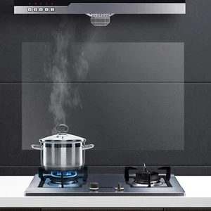 Oil Proof Wall Sticker Wallpaper Kitchen Backsplash Wall Protector Transparent - Picture 1 of 11