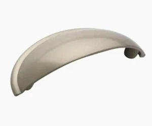 Amerock BP53019G10, Traditional 2-1/2" C/C, Cup Pull, with Screws, Satin Nickel - Picture 1 of 3