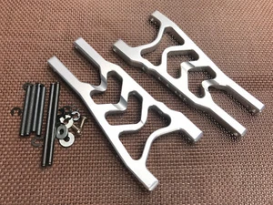 Brazos de suspensión traseros de aluminio aptos para TRAXXAS Slash 2x2 VXL / XL 5 plateados - Imagen 1 de 3