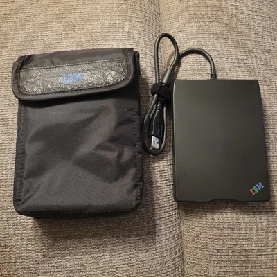 IBM USB Portable Diskette Drive Floppy Disk 3.5” Slot N533 With Case - Image 1 of 4