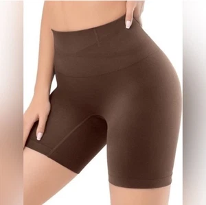 ESA Liang Womens Size Large Dark Brown Shapewear Shorts - Picture 1 of 7