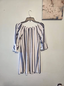 Damen WestLoop blau/weiß gestreiftes 3/4 Arm Shirt Größe XL - Bild 1 von 3