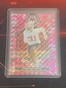 2024 Panini Mosaic Rookies Pink Camo Mosaic Prizm Renardo Green #358 Rookie RC - Picture 1 of 2