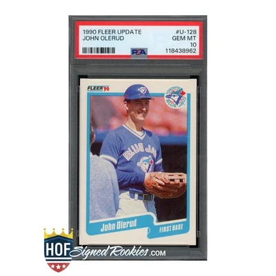 1990 Fleer Update #U-128 John Olerud PSA 10 gem mt mint rookie rc *HOFSR* - Image 1 of 2