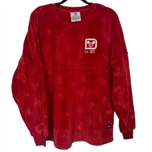 Camiseta deportiva Walt Disney World WDW Mickey Mouse icono felpa espíritu rojo peludo adulto M - Imagen 1 de 9