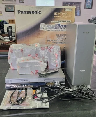 Sistema de sonido de cine en casa Panasonic DVD/VCR SC-HT800V completo Foto 1 de 4