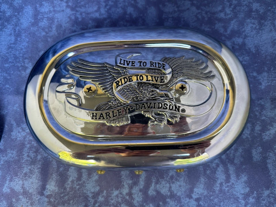 Vintage Luftfilter Abdeckung Harley Davidson Ride to Live  - Bild 1 von 3
