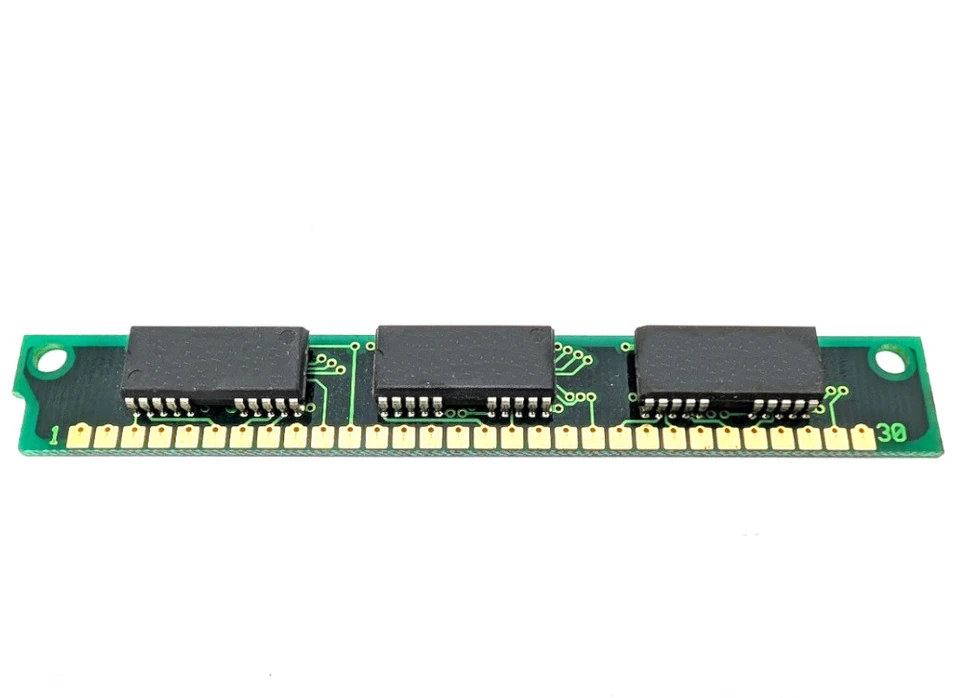 1MB GM71C4400AJ60 Goldstar 30-Pin Simm Memory Fpm RAM 1Mx9 Parity 3 Chip 60ns - Image 1 of 1