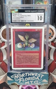 Graded MTG Card - CGC Gem Mint 10 - Unlimited - Dragon Whelp - Picture 1 of 1