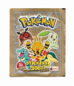 Pokémon MERLIN TOPPS 2001 SERIE 3 POKEMON 6 PEGATINAS POR PACK NUEVO Y PRECINTADO - Imagen 1 de 2
