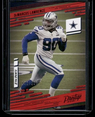 2021 Panini Prestige - DeMarcus Lawrence #12 Xtra Points Red /299 - Image 1 of 2