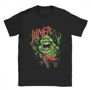 Slimer Ghostbusters 80's Pop Culture Style T-shirt Tee Brand New Free Postage - Picture 1 of 7