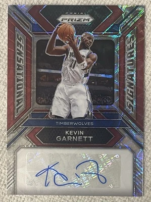 Kevin Garnett 2023-24 Panini Prizm Red Choice Sensational Signatures automático/88 Foto 1 de 2