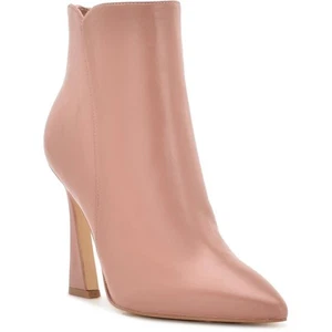 Nine West Womens Torrie Tan Leather Ankle Boots Shoes 7 Medium (B,M) BHFO 1422 - Picture 1 of 5