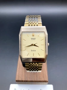 [Exc+5] Seiko Dolce 6030-5530 Herren Vintage Uhr Quarz Gold Zifferblatt Japan - Bild 1 von 18