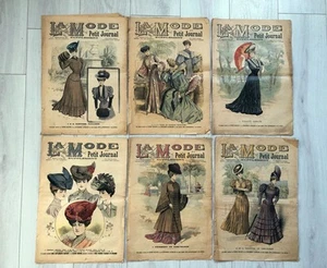 6x Revues illustrées LA MODE DU PETIT JOURNAL Année 1905 + 4 Patrons 4 PATTERNS - Picture 1 of 14