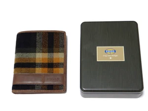 Fossil Leder Reisepass Dokument Karten Etui Geld Geldbörse Unisex Neuwertig! - Bild 1 von 12