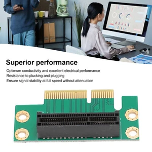 PCI Express 4X Riser Card Professional 90 Degree Adapter Card PCIe 4X Extension - Afbeelding 1 van 12