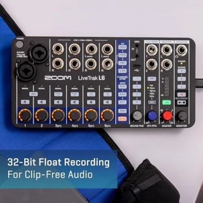 Zoom L6 Digital Mixer Recorder 10 Channel 32bit Float Compact Audio Mixer Japan - Image 1 of 4