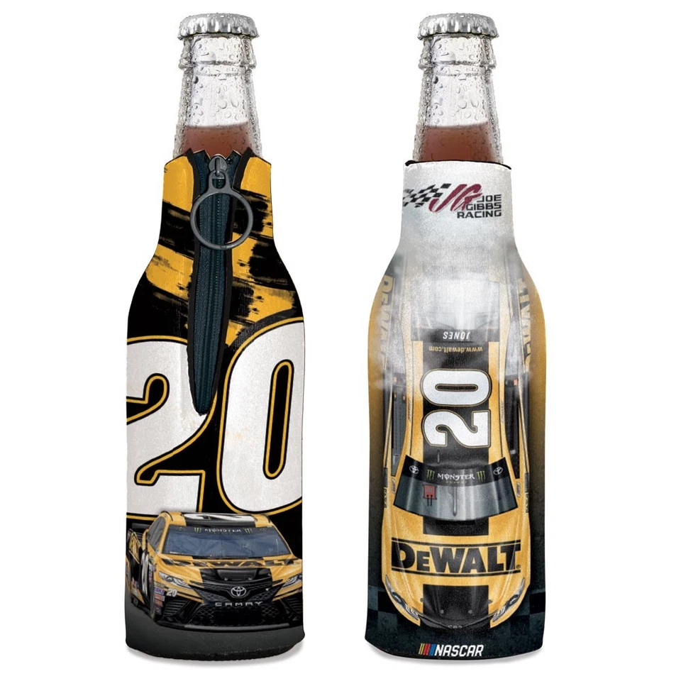 Erik Jones 2018 Wincraft #20 DeWalt 12oz Bottle Cooler FREE SHIP! - Image 1 of 1