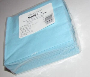 Spa Blue Beverage Napkins #22244, 50/pkg, paper, 2 ply - Picture 1 of 2